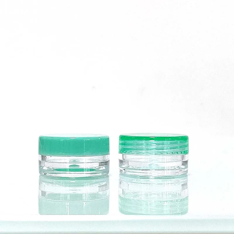 5ml 10ml 2.5g 3 ml 3g 5g 10g 15g 20g Small Clear Cream Jar Plastic Pot Box Mini Transparent Cosmetic sample Container with Lids