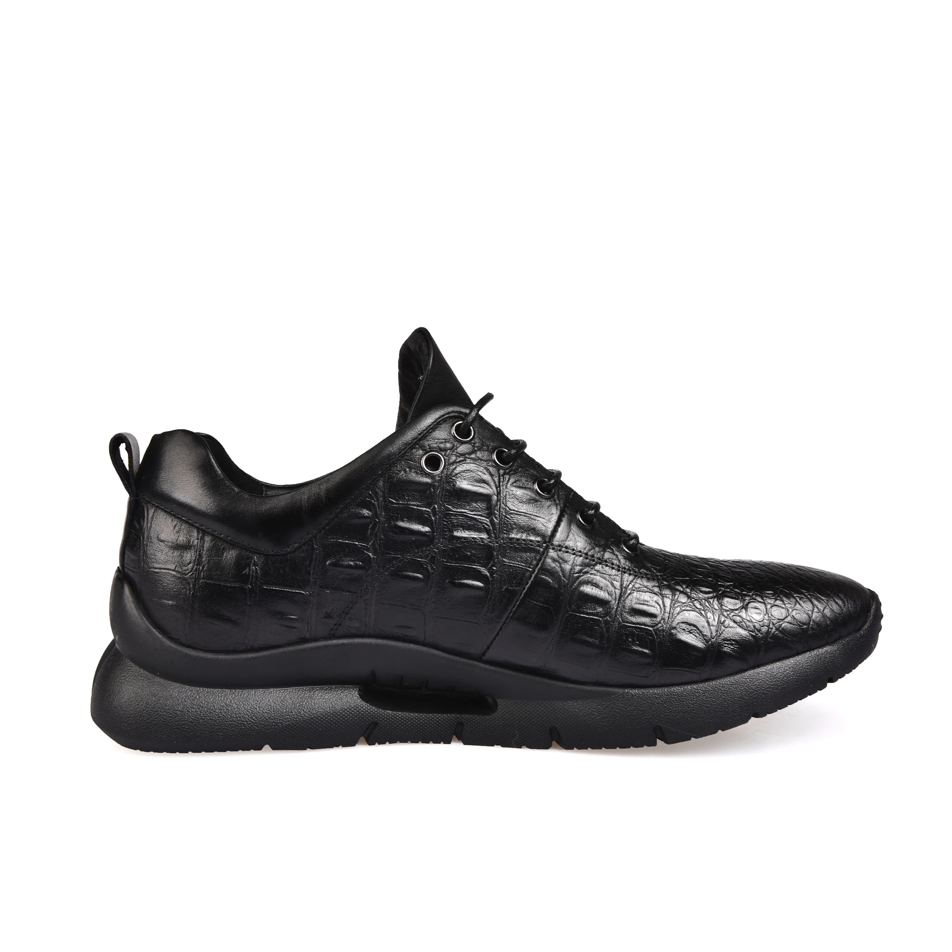 New China Manufacturer Air Cushion Comfortable Luxury Men Shoes Sports High-Quality Leather Black Sports Shoes