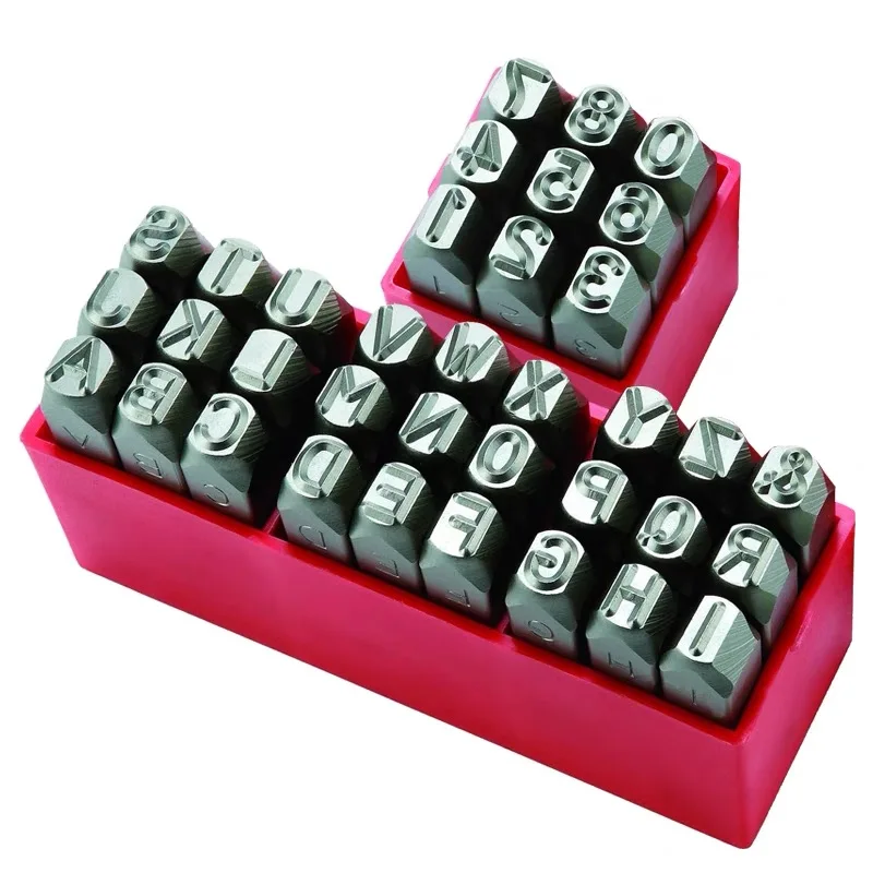 Hot selling Letter punch alphabet & Number set professional for making the Bracelets & jewelry