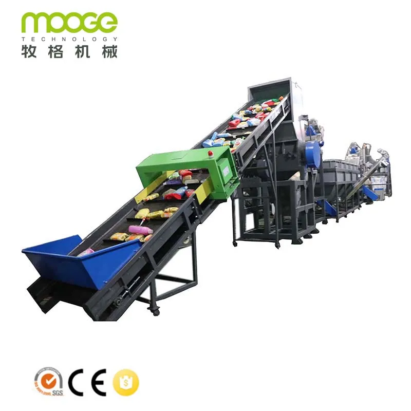 HDPE Blue Drum Regrind PP PE Bottle Recycling Plant Recycle Washing Line