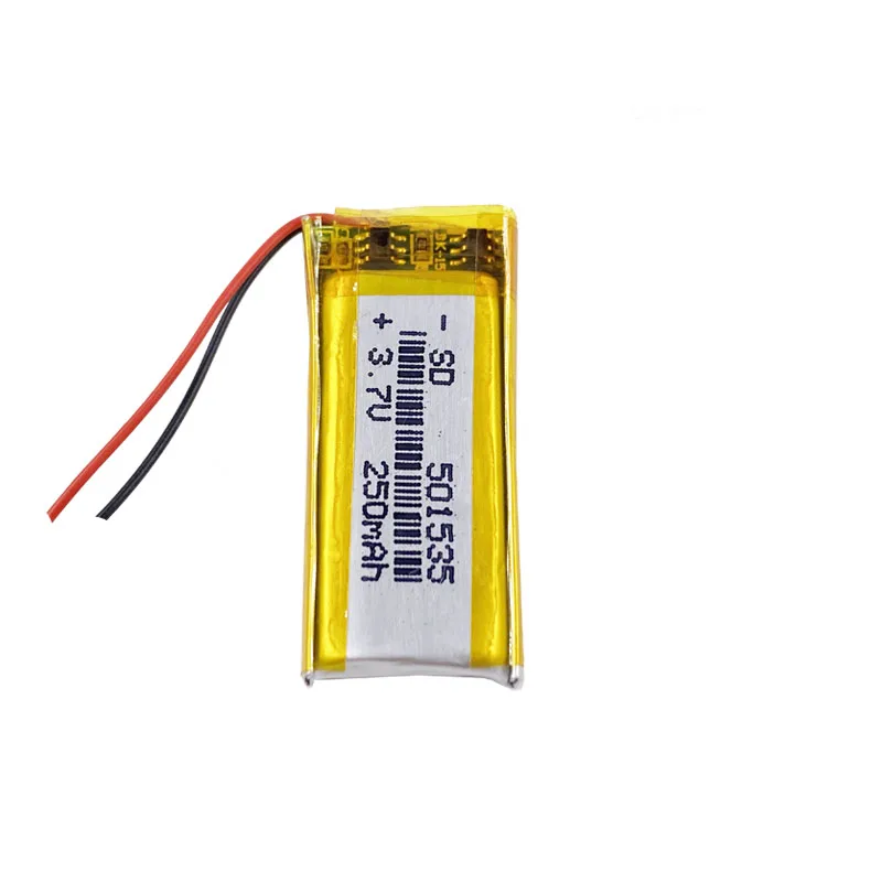 lipo battery 3.7v 501535 lithium battery 250mah lipo battery with more cycles
