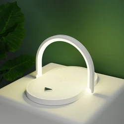 15W wireless charger with LED  Light  Mobile Phone Holder wireless charging  night lamp