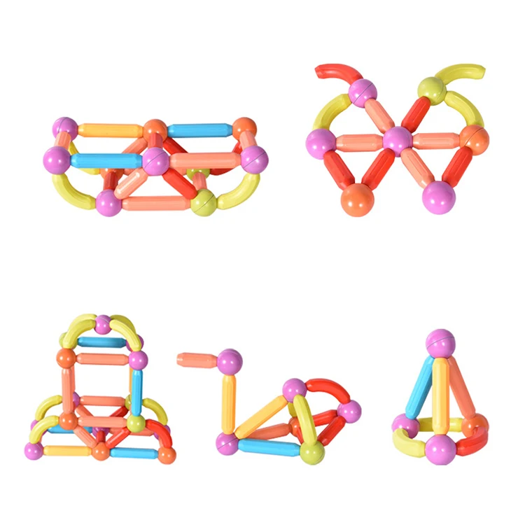 Educational toys factory wholesale magnetic stick toy magnetic sticks and balls building blocks for kids