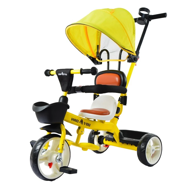Children Tricycle Infant Trolley Baby Three Wheels Stroller Kid Bike Travel Pram for 1-6 Years Old