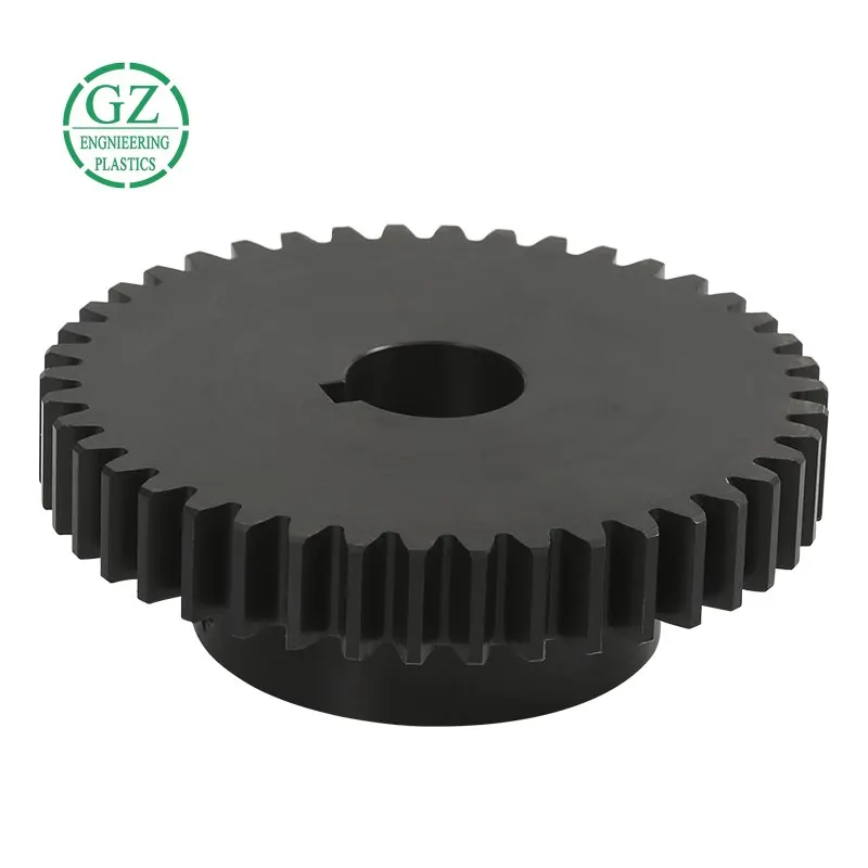 Manufacturer professional custom black nylon plastic gear OEM low friction /nylon gear