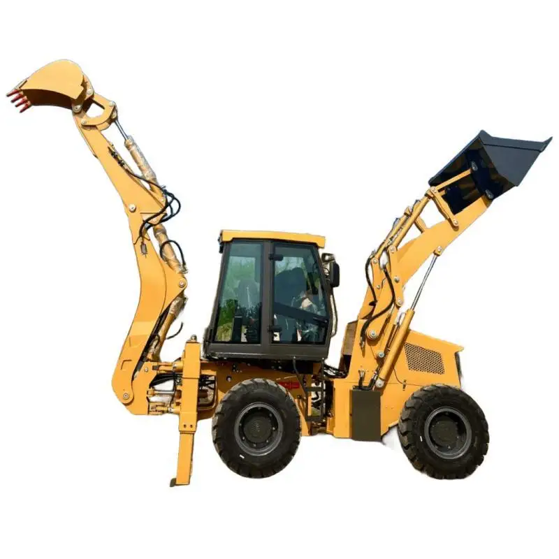 Cheap New Multi Function Backhoe Loader Retroexcavadora  Household Farms Wheel Excavator Used backhoe excavator loader