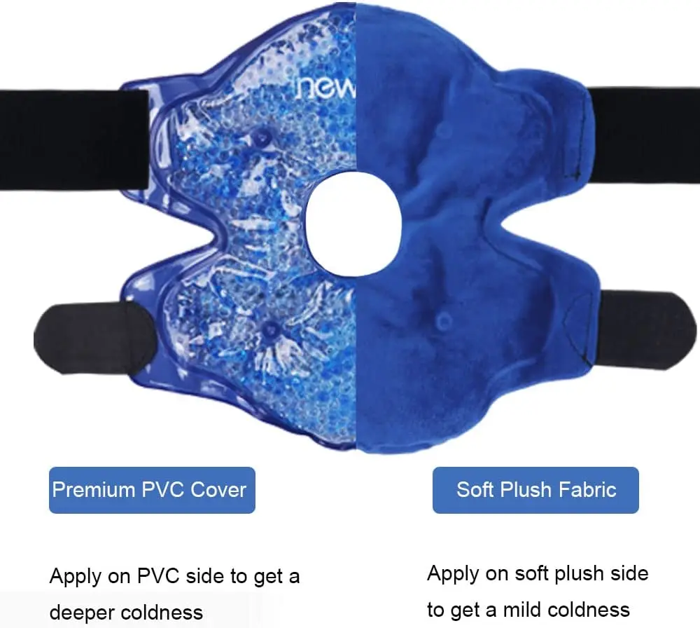 Knee Ice Pack Wrap Hot Cold Gel Compression Knee Brace Heat Support Strap For Arthritis Pain