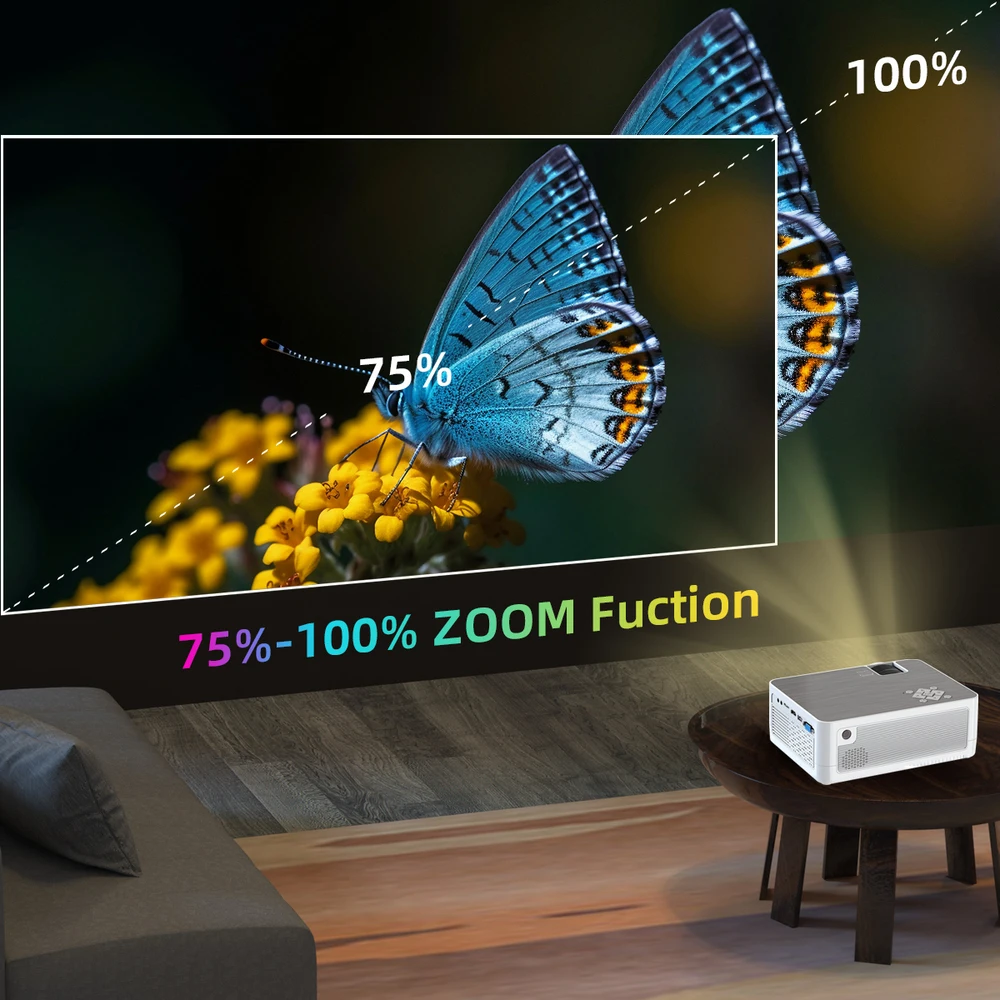 Topleo theater projectors Smooth online viewing built-in meet your entertainment needs video 4k screen 1080p home projector