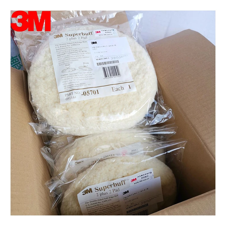 3M 05701 Superbuff Automotive Wool 9Inch Double Sided Compounding Balls Polishing Buffing Pads