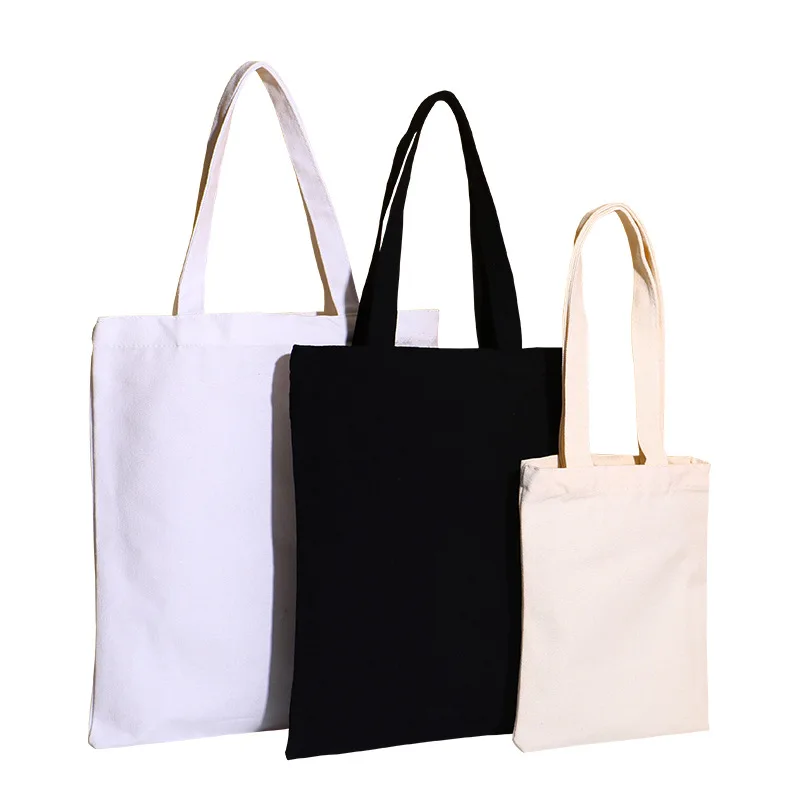 Low MOQ reusable ads cotton canvas tote shopping bag custom logo canvas bag