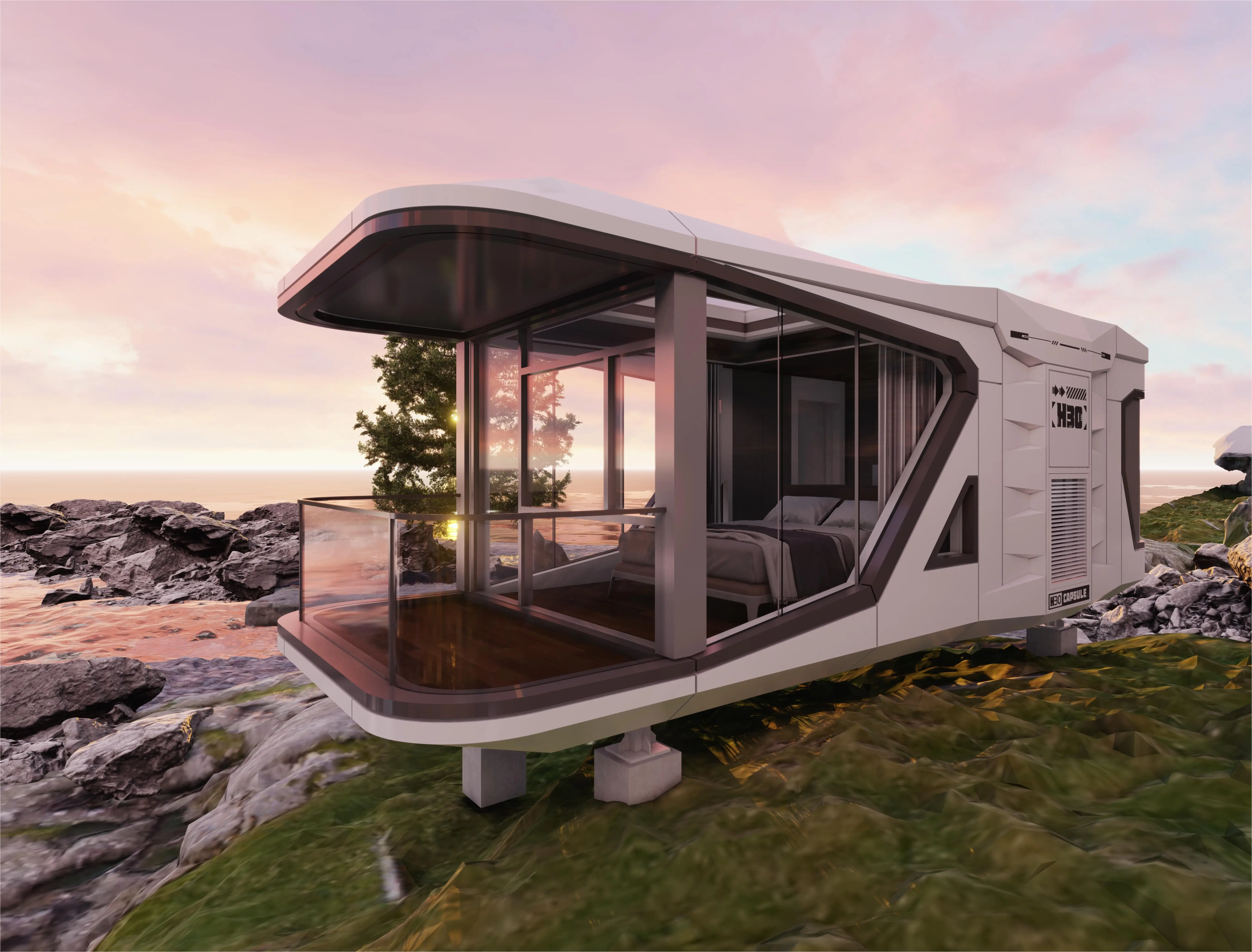 OEM ODM prefab portable houses capsule volferda capsule house capsule house hotel