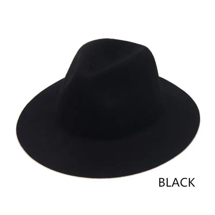
Wholesale Unisex Blank Wool Felt Hat for Music Festival 