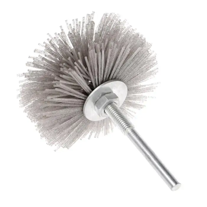 Hot Sale Deburring Abrasive Alumina Wire Brush Flower Head wood Polish Grind Buff Wheel Shank