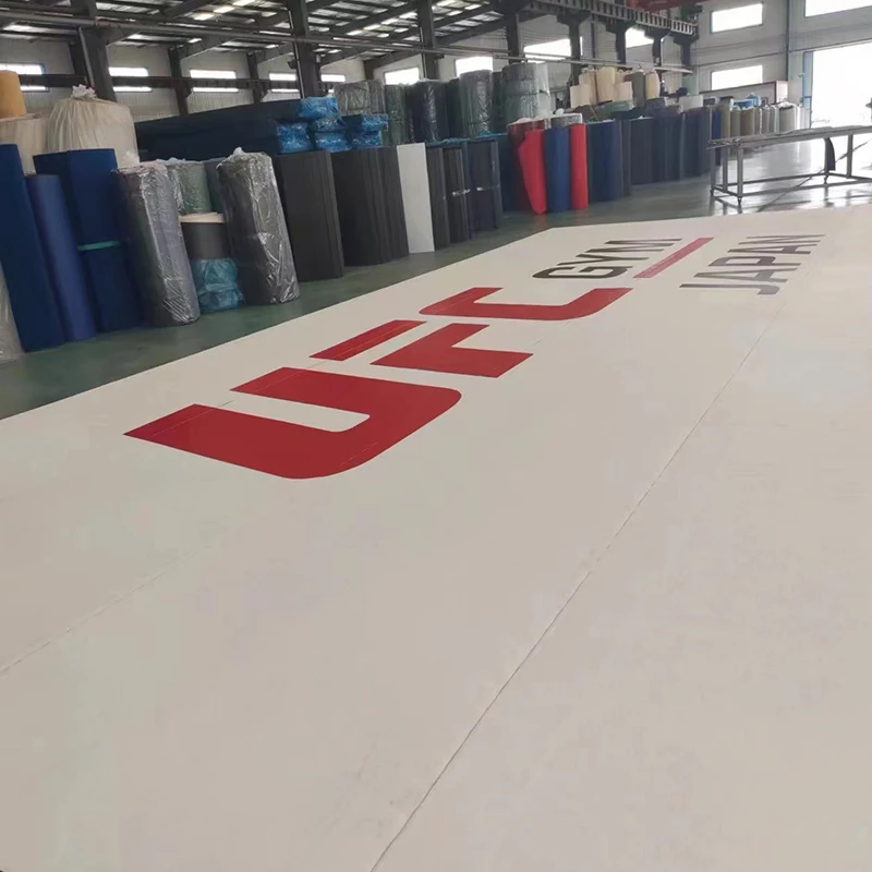 QTMAT Custom Roll out bjj mma mats martial arts cheap wrestling training mats tatami for judo
