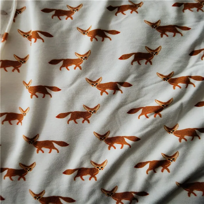 
Printed Custom Digital Printing Bamboo Lycra Fabric 