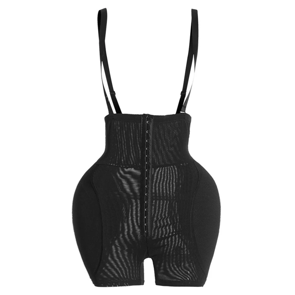 Body Shapewear Steel Buckle Adjustable Shoulder Strap Removable Pressure Pad Butt Enhancer Abdominal Tightening Control Panties