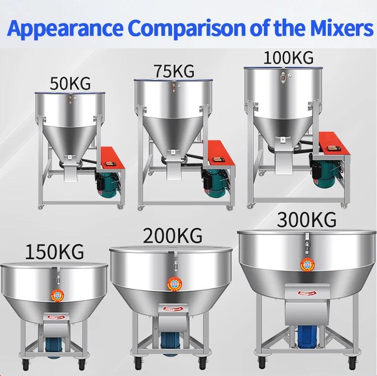 Hot Sale Animal Feed Mixing Machine Food Coffee Powder Mixer Small Grain Vegetable Seed Mixer