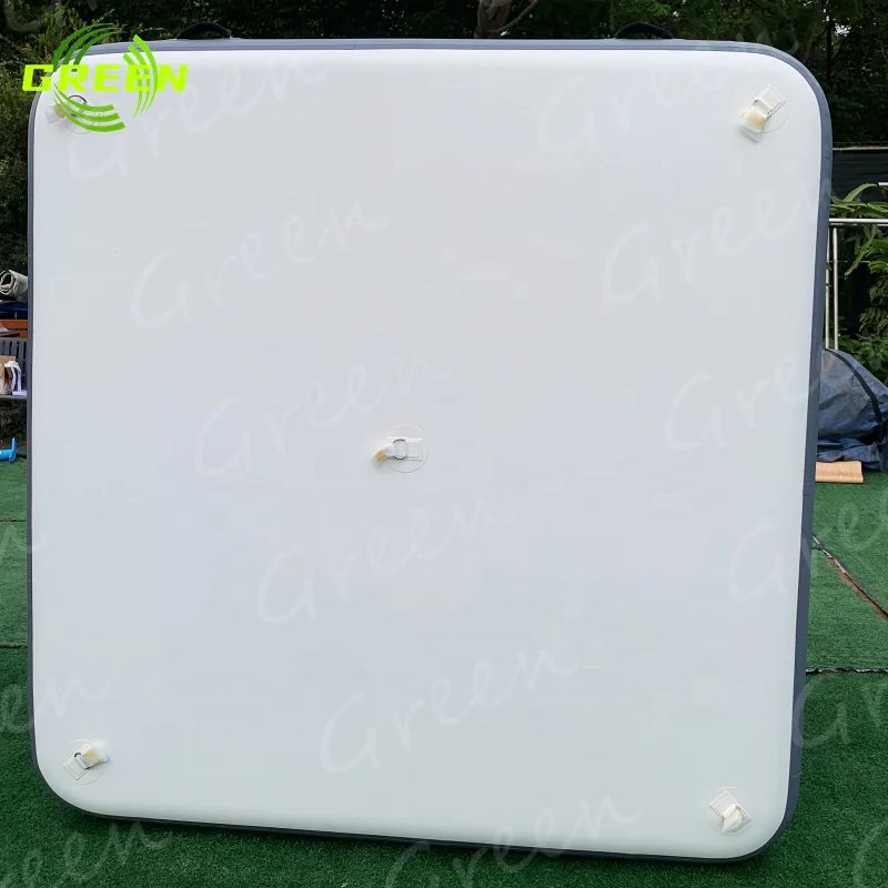 GREEN Inflatable dock deck inflatable floating platform float dock platform with ladder