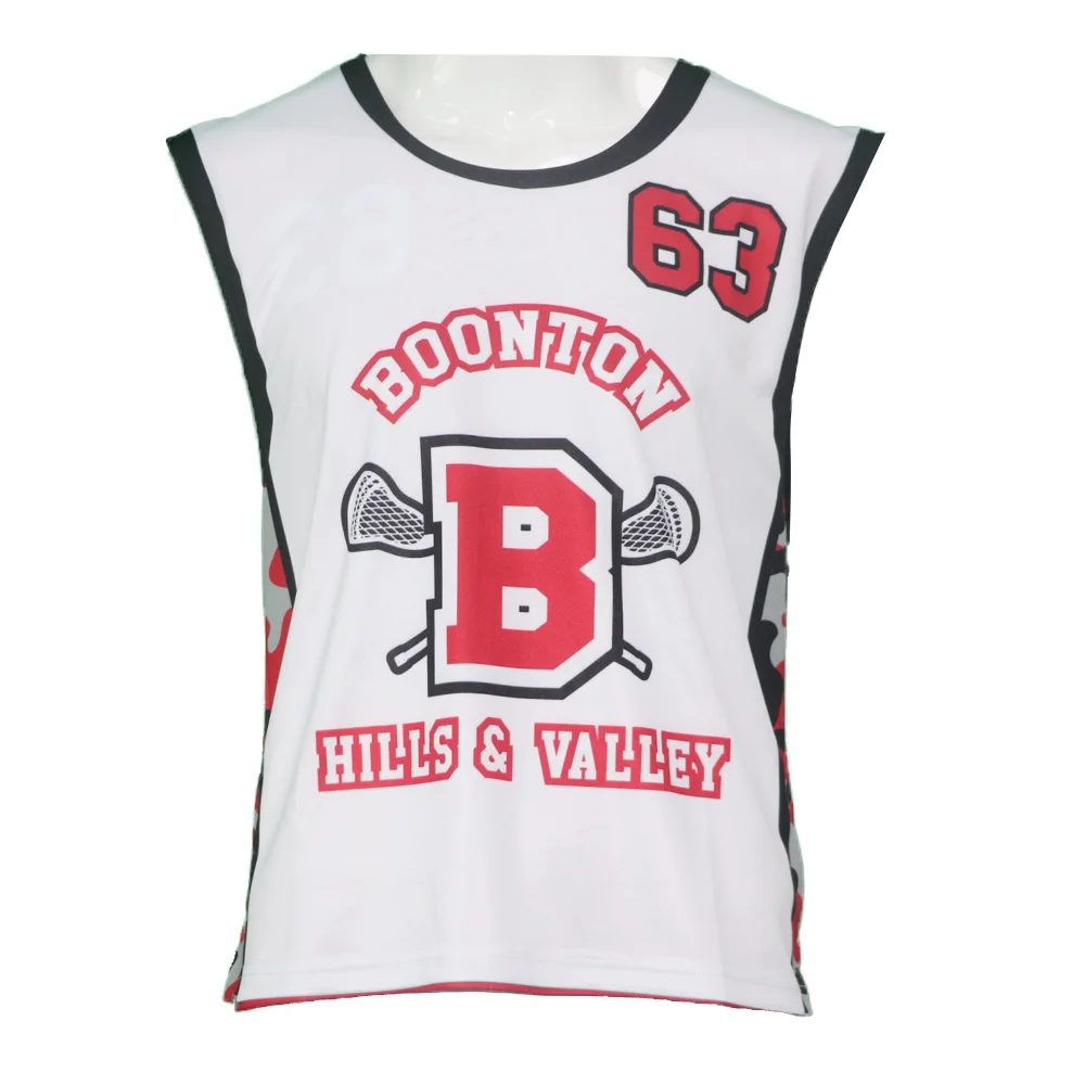 Custom sublimated digital camo pattern full print  side panel lacrosse reversible jerseys and shorts sets