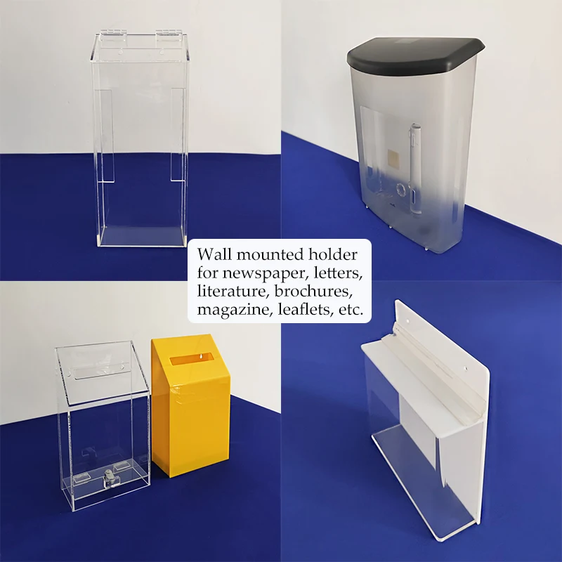 Clear Acrylic Tabloid Newspaper Display Stands Acrylic Magazine Display Holder Rack Clear Perspex Magazine Stand