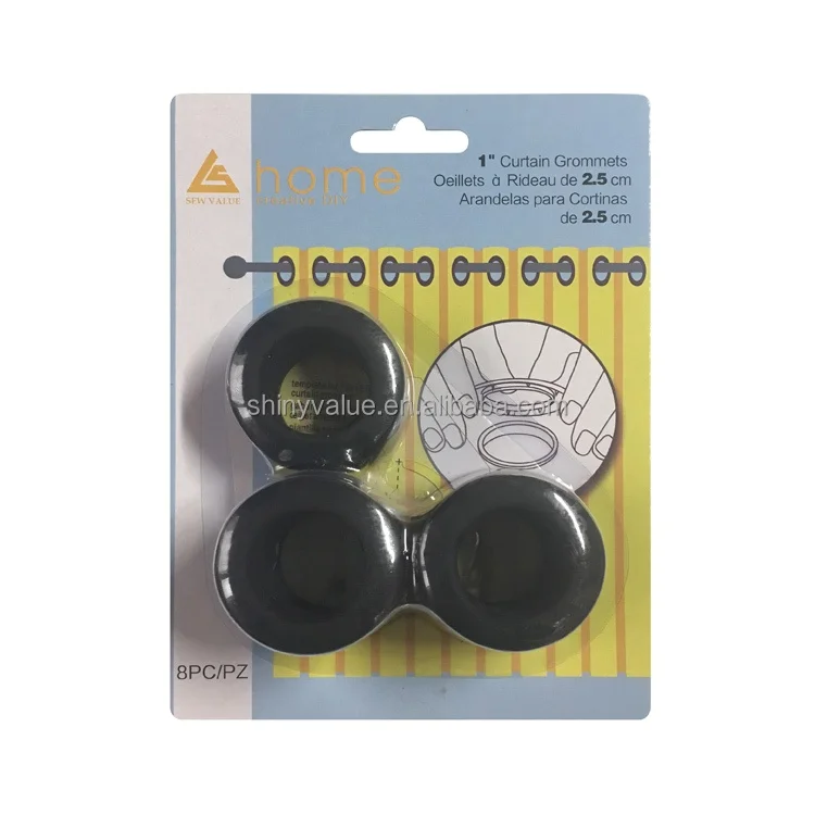 Circular plastic eyelet Curtain ring grommets for tarps and curtains