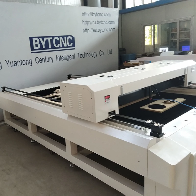 BYT CNC Share Large working size 1325 CO2 laser cutting machine for fiber leather MDF wood paper glass with low price