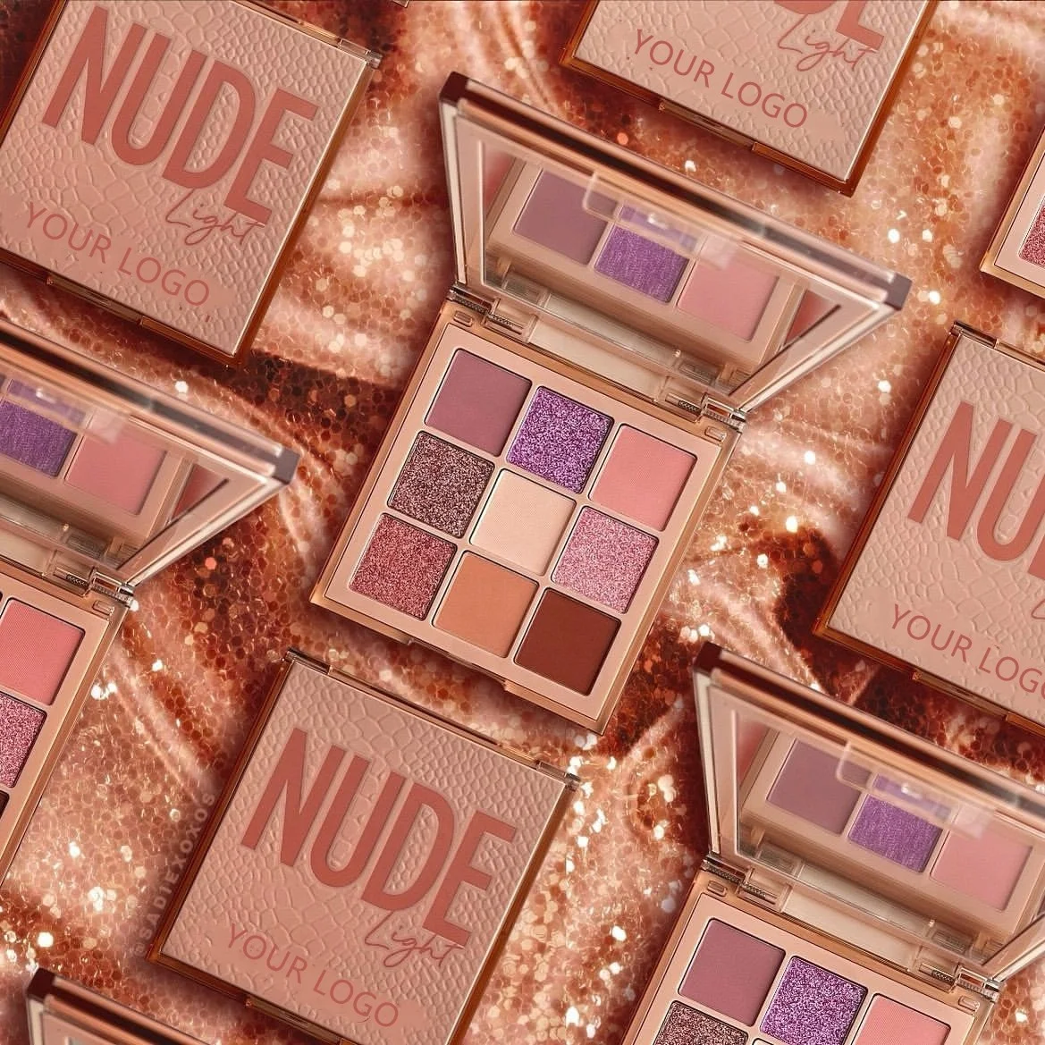 Private Label Makeup Custom Make Your Own Glitter Eye Shadow Cheap Pallet Vendor Up Nude Eyeshadow Palette