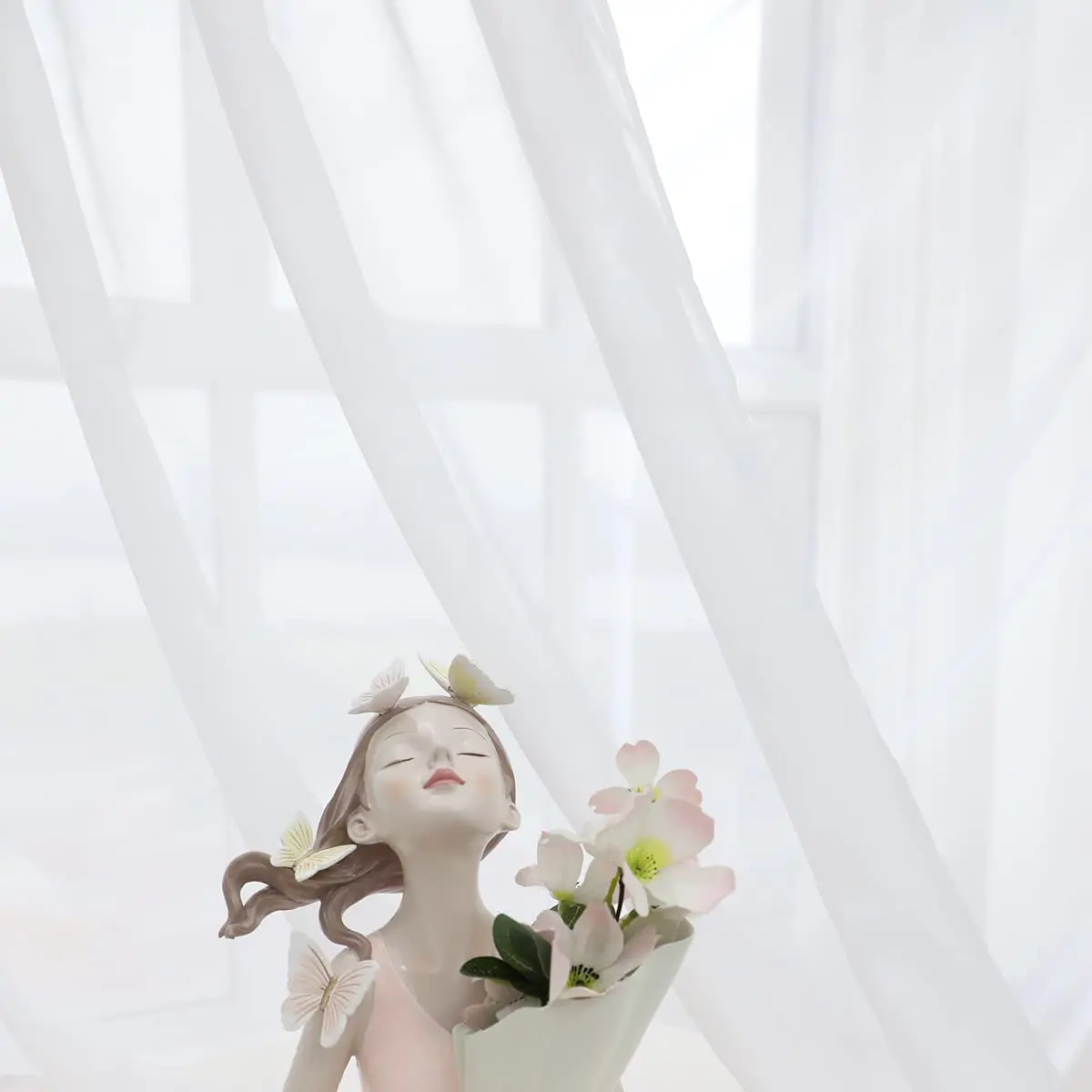 Cheap Price 100%T Voile Organza Sheer Curtain fabric for Scarf Curtain Pouch