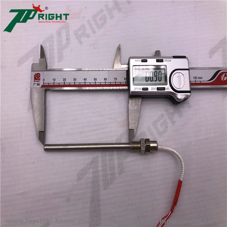 5x80mm  high temperature   pt100  sensor