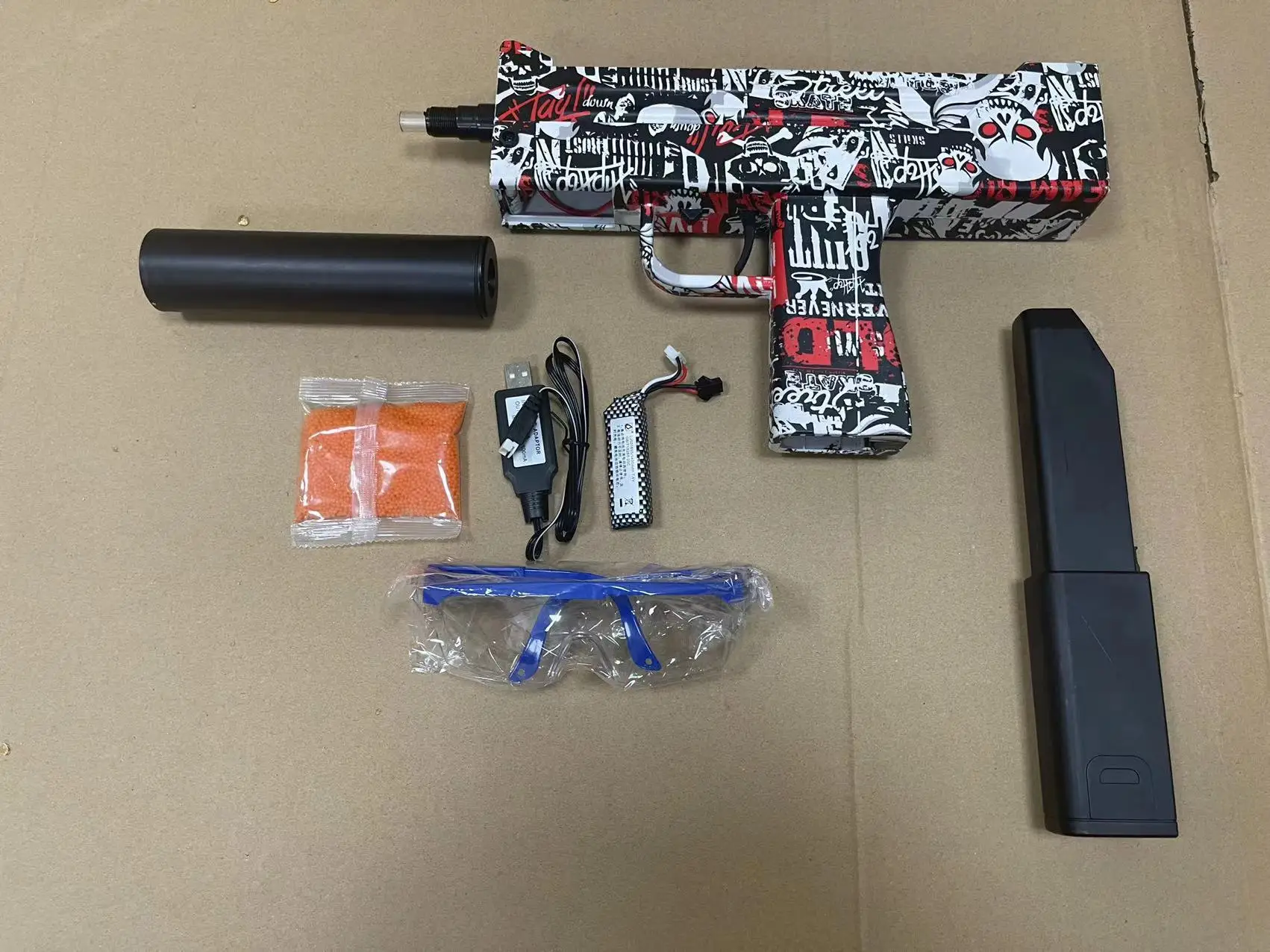 2022 Yoou Gel Gun Rechargeable Electric MAC10 UZI Water Gel Ball Blaster colorful Gel Blaster Beads