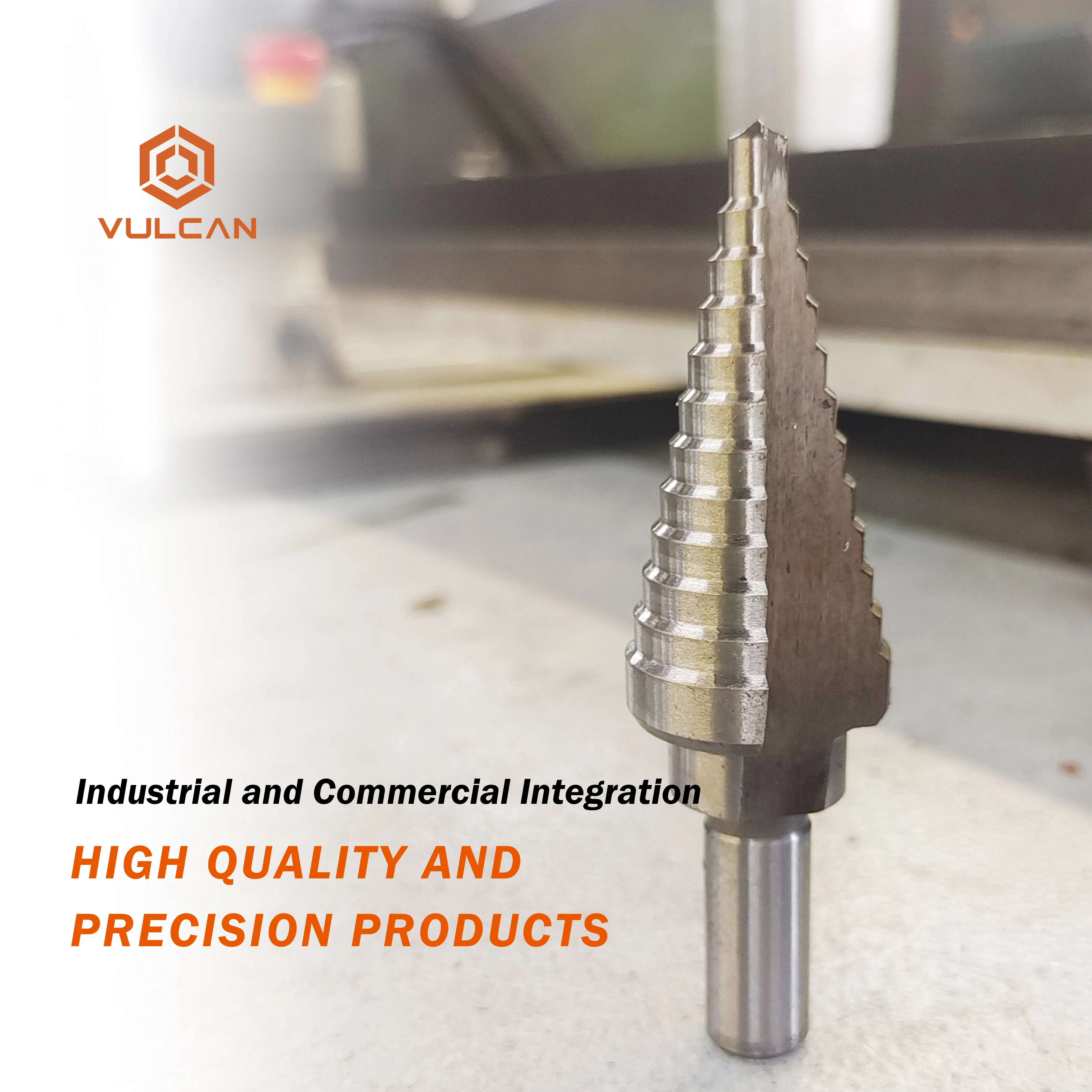 Hss Straight Groove Step Drill Bit Titanium Coated Wood Metal Drilling Tools Carbide Step Drill Bit