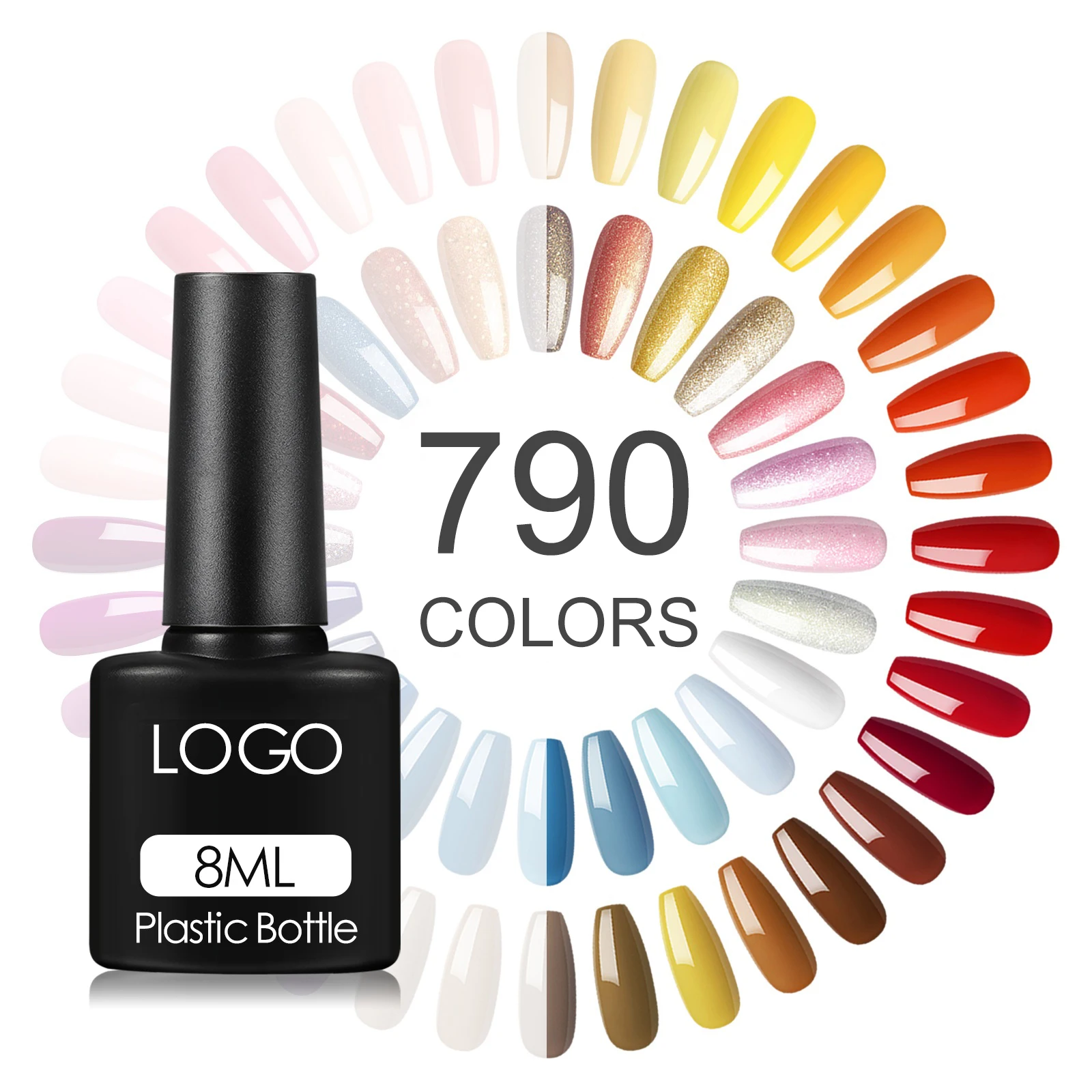 OEM/ODM 790 цветов индивидуальный логотип UV LED замачиваемый Цветной Гель-лак для ногтей набор частных этикеток бесплатные образцы