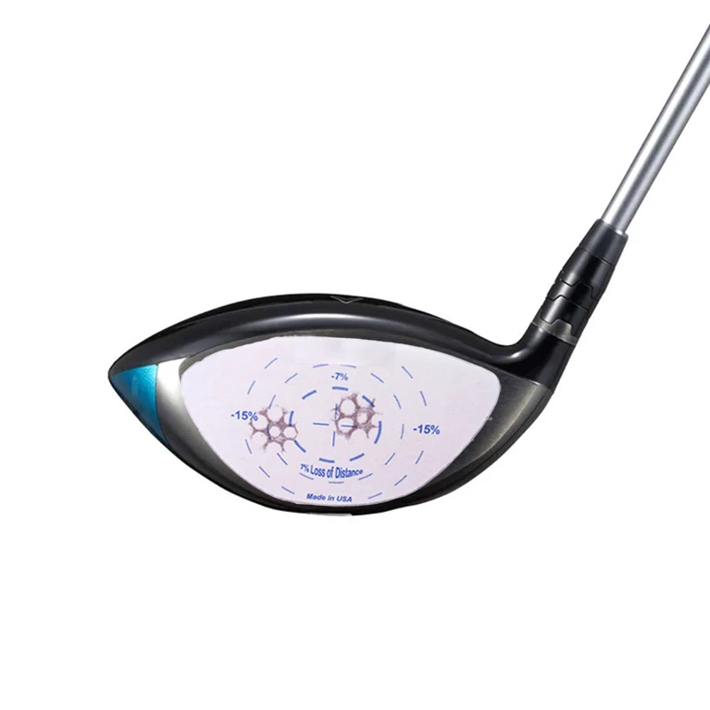 Hot sale self-adhesive golf impact sticker label 5pcs/sheet golf training aids with thermal paper  material