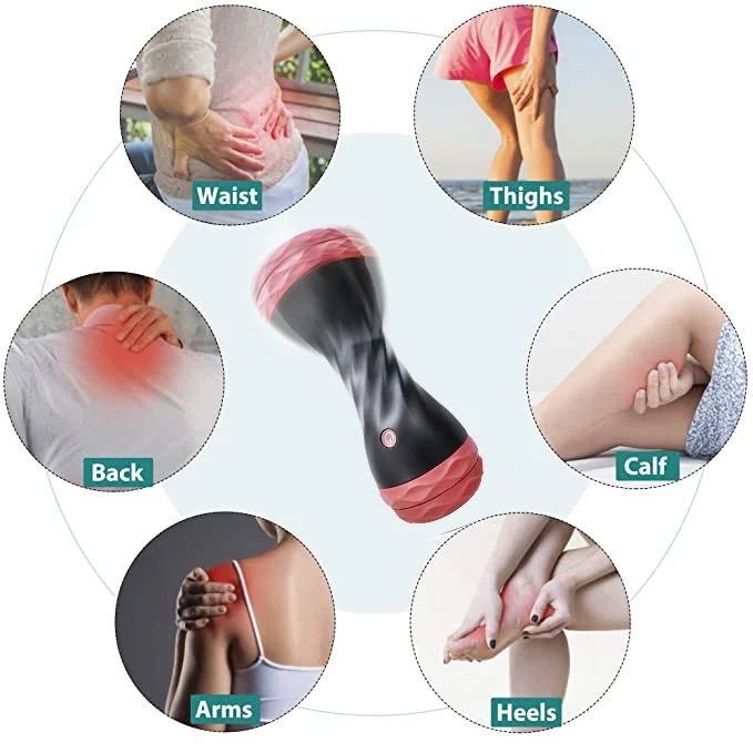 Vibrating Yoga Roller 3 Speeds 3800RPM High Intensity Quick Charge Electric Foam Roller Tissue Massager for Muscle Recovery