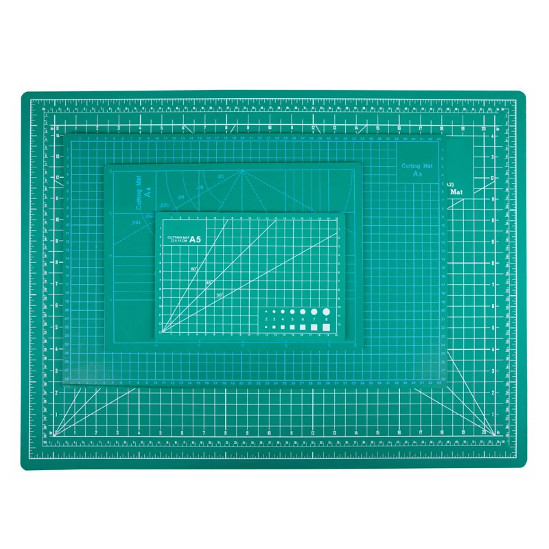 A2 A3 A4 PVC Cutting Mat Double Side Non Slip Cutting Board Pad DIY Self-healing Cutting Mat