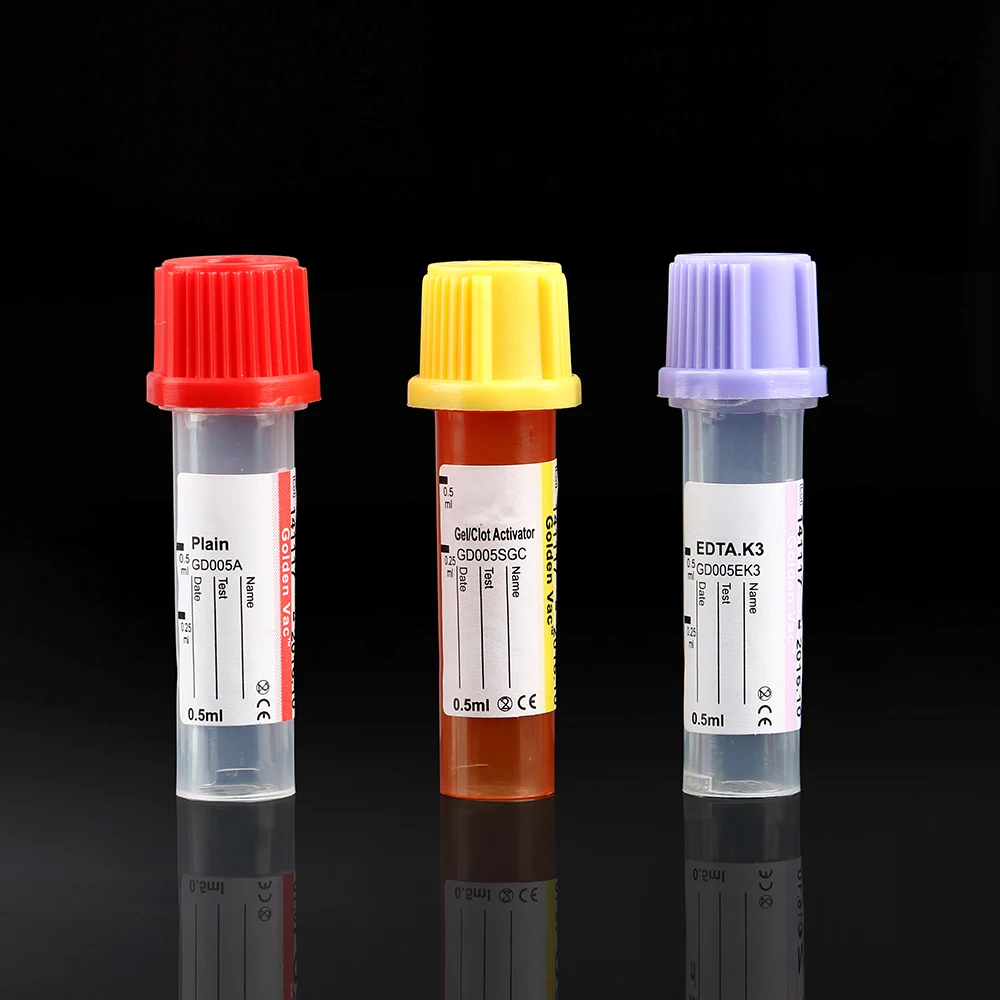 High Quality EDTA K2 K3 Vacuum Blood Collection Tube PET Plastic EDTA Tube for laboratory