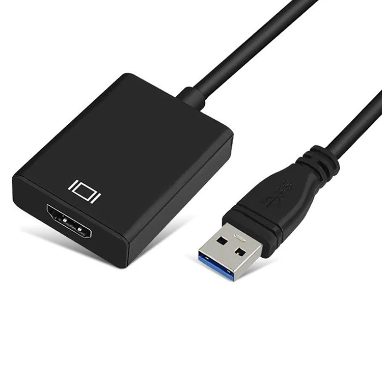 USB 3.0 to HDMI Converter Adapter, HD 1080P Video Graphics Cable Adapter Converter for HDTV Compatible Windows XP / 10/8.1/8 / 7