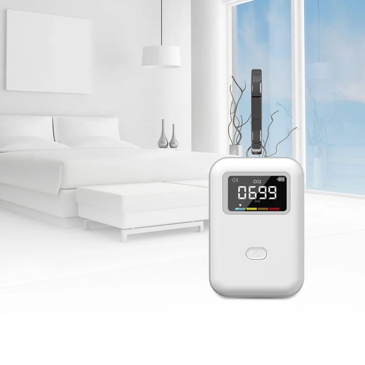 Intelligent Detection Of Air Safety Long Battery Life Compact Smoke And Co2 Detector