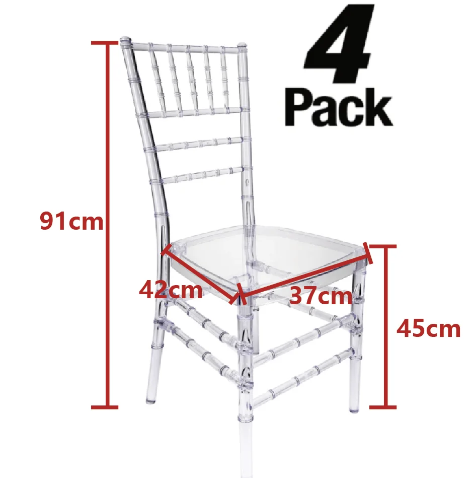 wholesale stackable wedding cheap acrylic tiffany wedding clear resin chiavari Napoleon chairs for sales