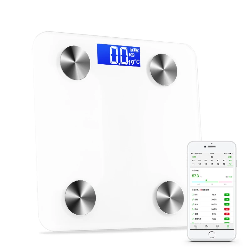 BMI Body Fat Analyzer Measurement Baby 200kg Weight Scale Household Electronic App Digital Smart 1 Years