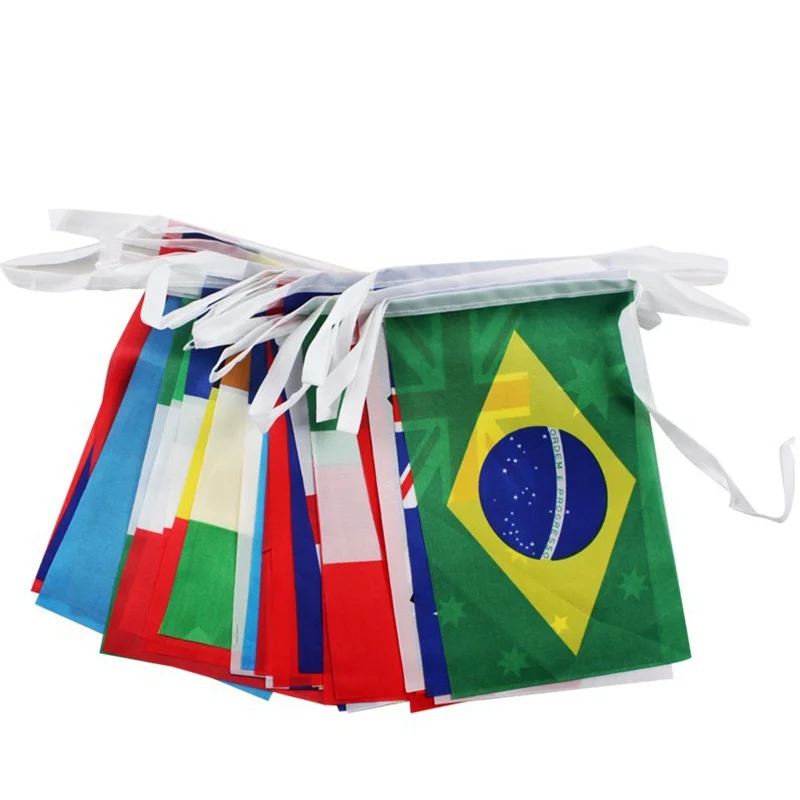 Low Price Support Customization Outdoor All country Custom Design String Bunting Hanging Flag