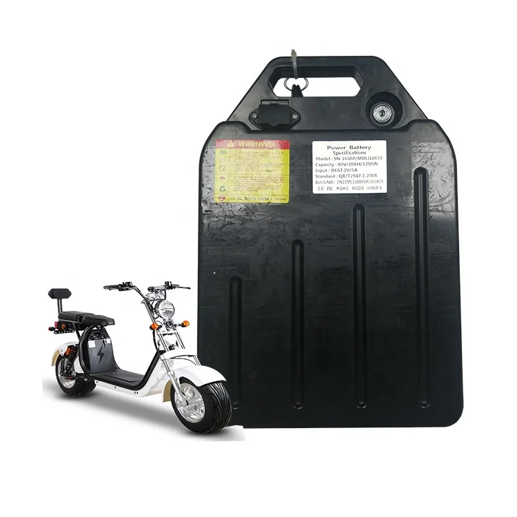 60V 20Ah 30Ah Rechargeable 1200w h 60v Battery Pack for Ebike Citycoco Electrical Scooters Harley scooter