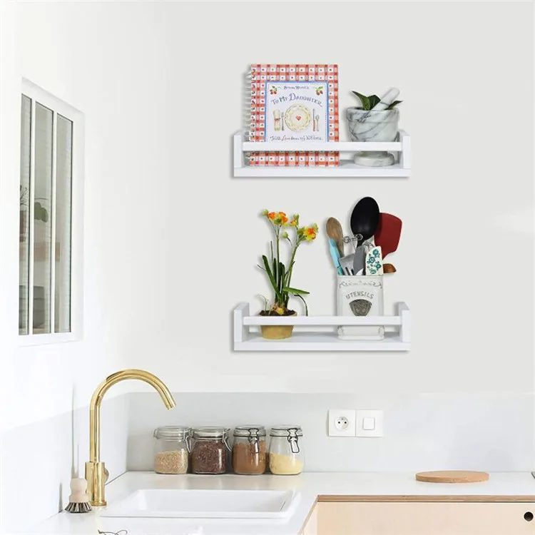 Идеальный декор для детских комнат и школы, прямоугольные белые настенные полки для спальни, детей