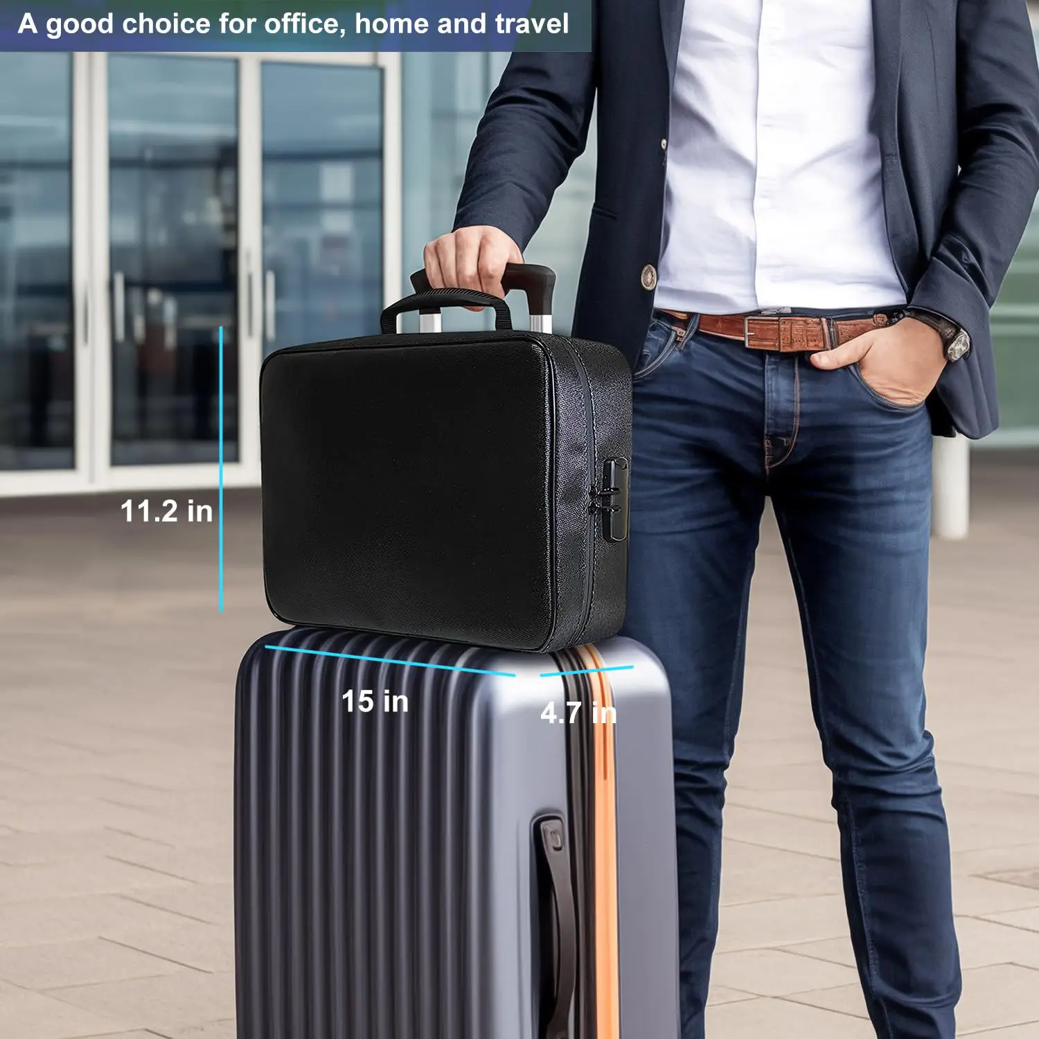 File Organizer Box Bills Classification Safe Document Storage Box For Hanging Fireproof Folder Fireproof Pouch