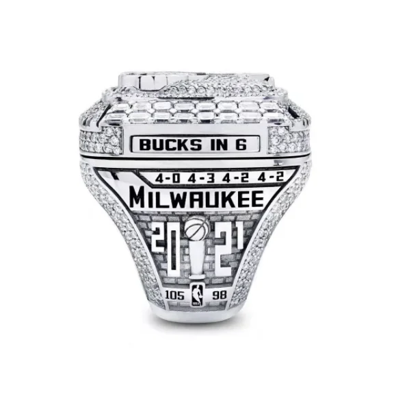 2021 колье с кольцом для чемпионов Milwaukee Bucks кольцо открытым верхом чемпионата по баскетболу подростков Клубные Сувениры