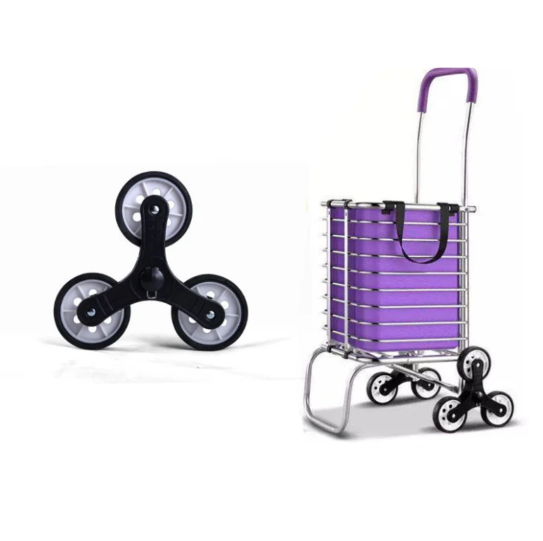 Multipurpose 2 6 8 Wheels Foldable Folding Stair Climbing Shopping Trolley Carts