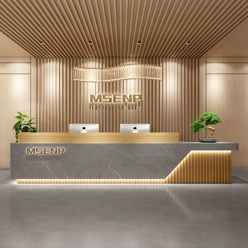 luxury white front desk counter reception desk modern hotel beauty salon reception desks