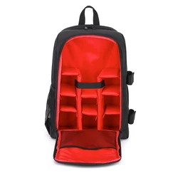 New design black canvas multifunction dslr camera backpack bag