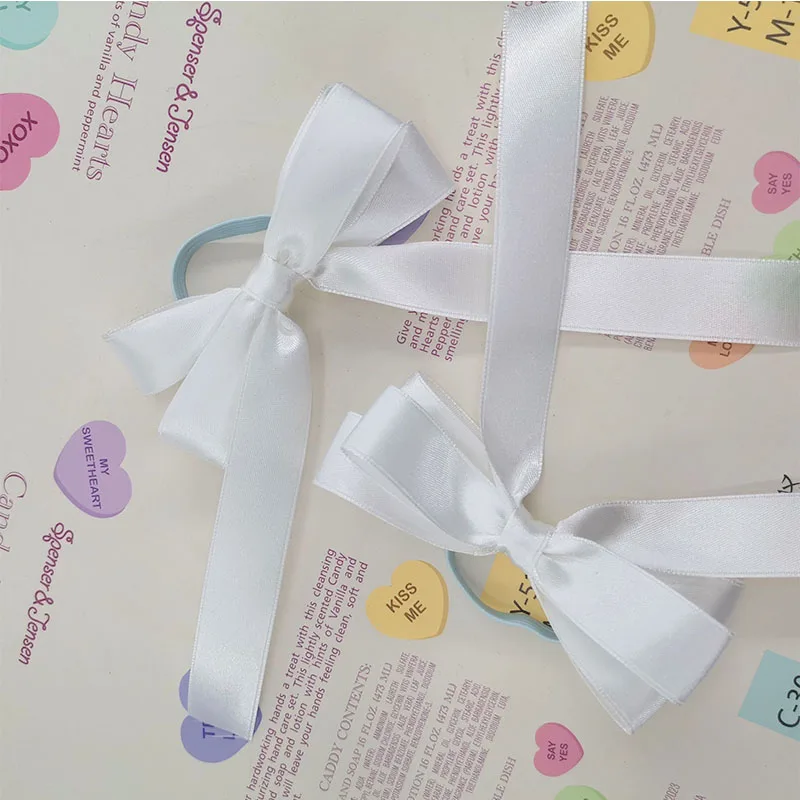 Satin Ribbon Bow DIY Crafts Gift Wrapping Sewing Red Bow Finished Gifts Decorative Ribbon Bow