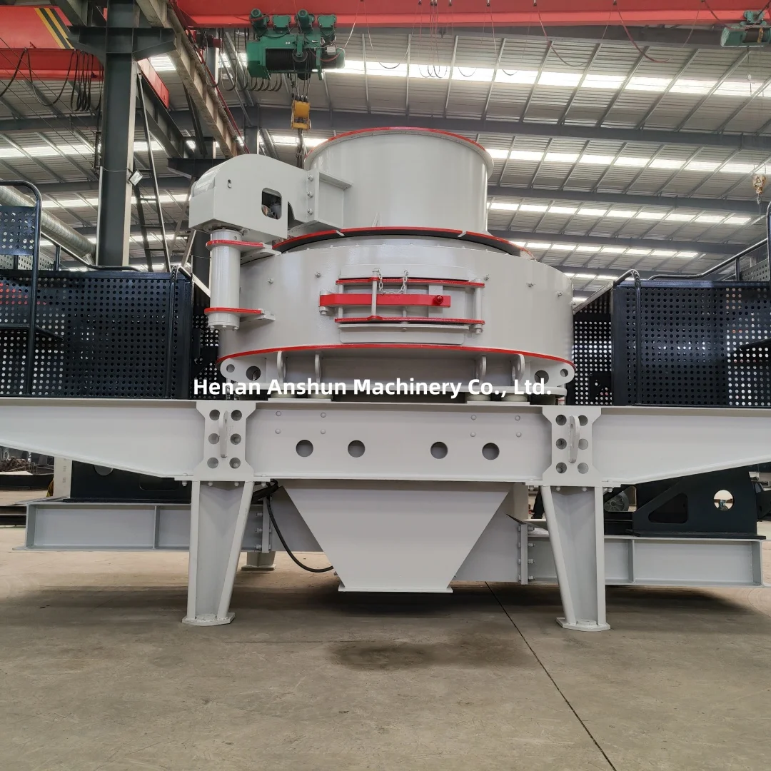 mining aggregate stone rock pebble vertical shaft impact crusher artificial sand maker for sale
